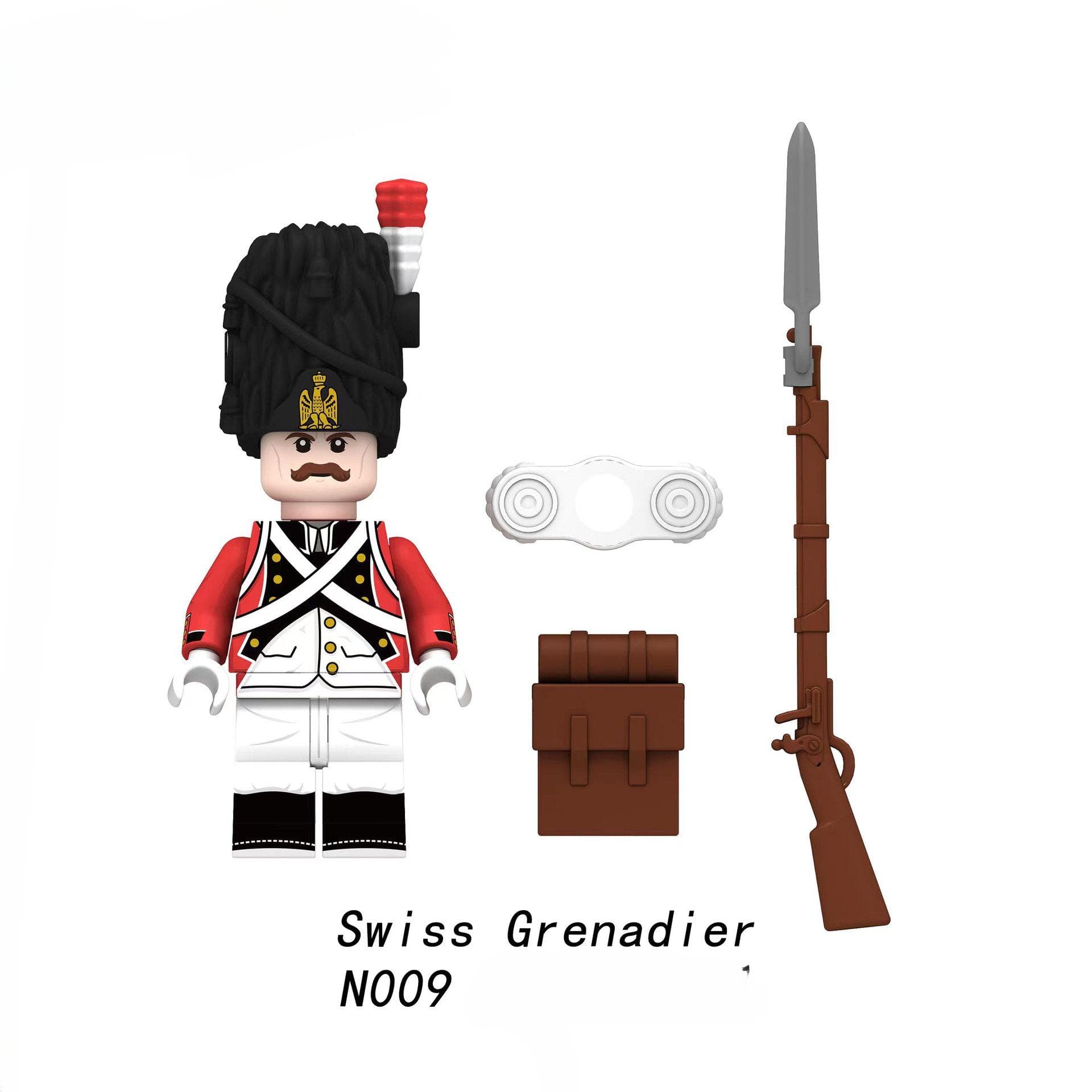 Napoleonic Wars Military Soldiers Building Blocks WW2 Mini Action Figures French British Fusilier Rifles Weapons Toys For Kids