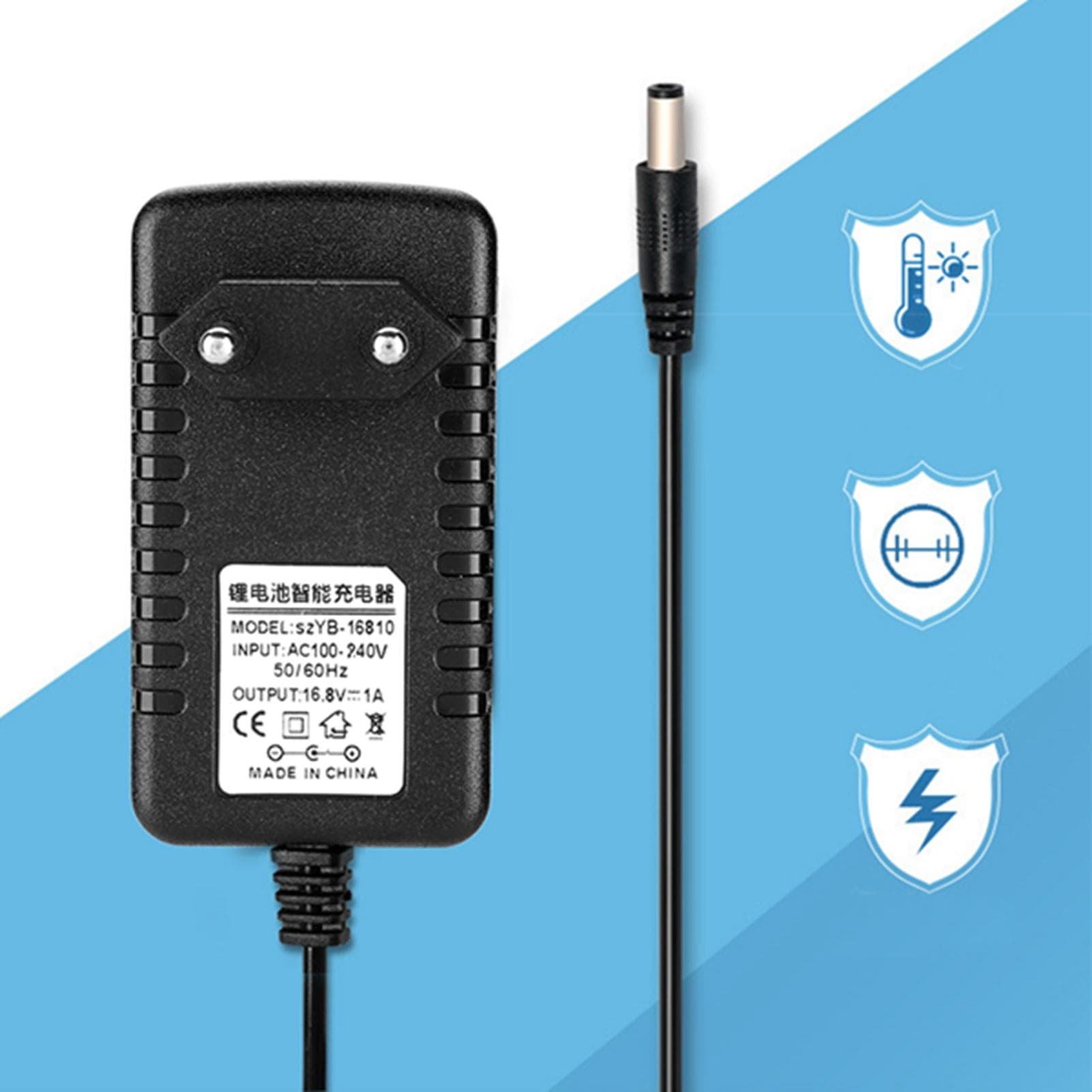 Heat resistant 16.8V1A Li ion Charger Adapter Input Lithium Charger Adapter