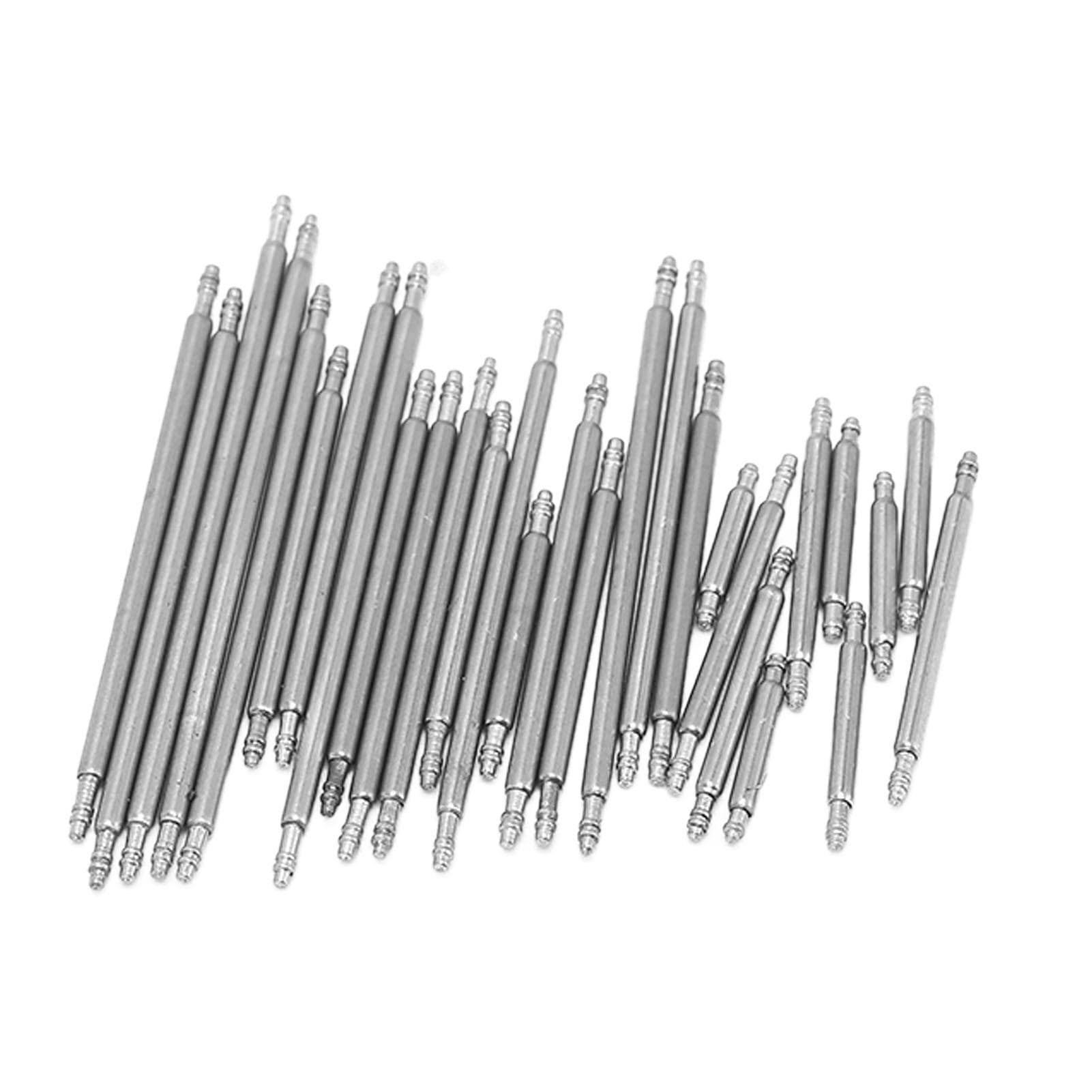 Watch Pins Stainless Steel Watchband Pins Sturdy Spring Bar Pins Watch Repair Pins 60pcs