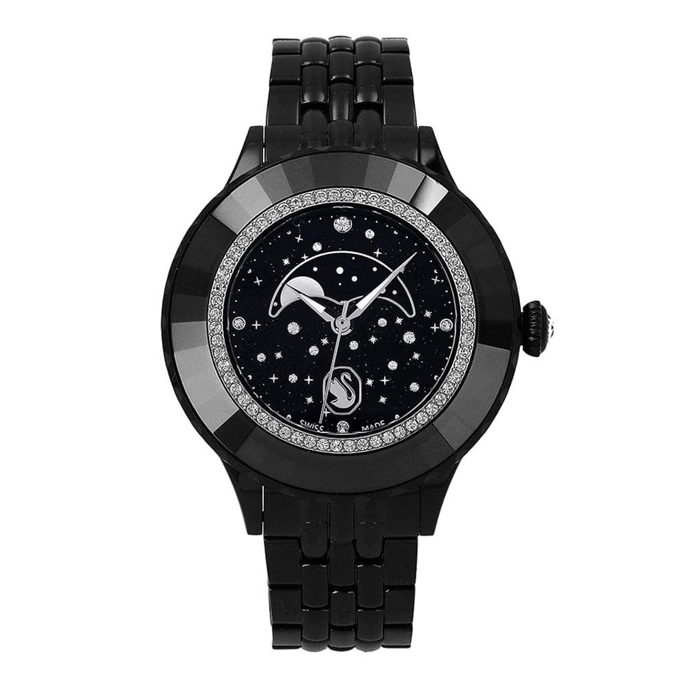 SwarovSki 5677497 Octea Moon Black Women S Metal Watch 5677497