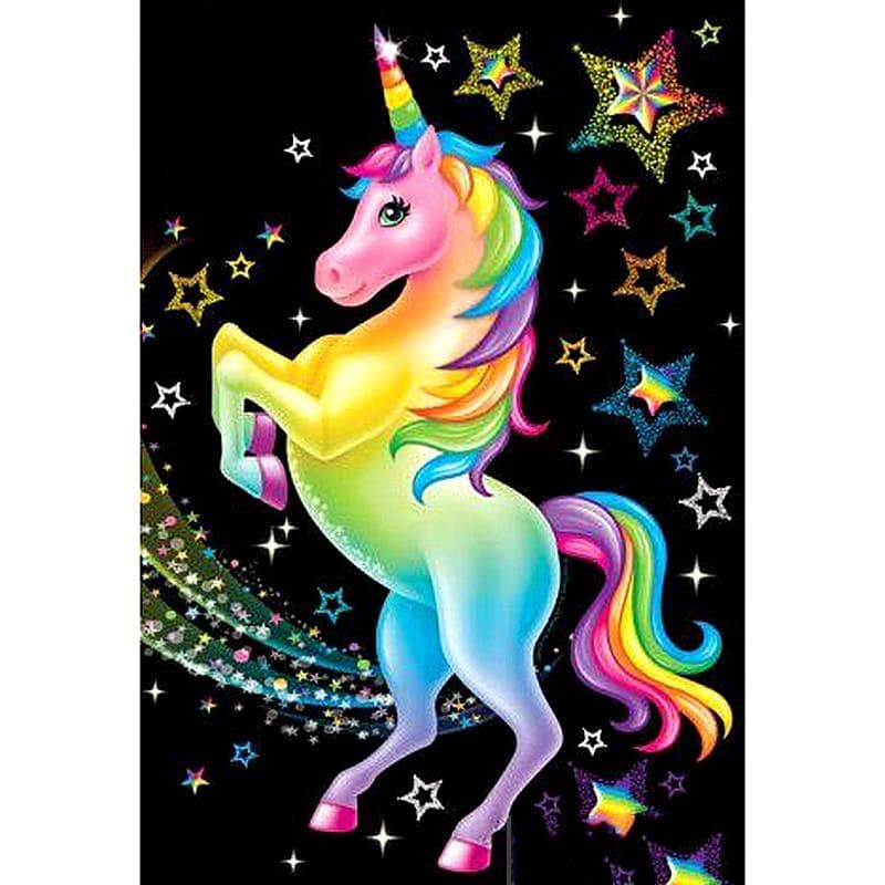 5D DIY Diamond Painting Cartoon unicorn Embroidery Cross Stitch 3D Home Decor 20X30CM