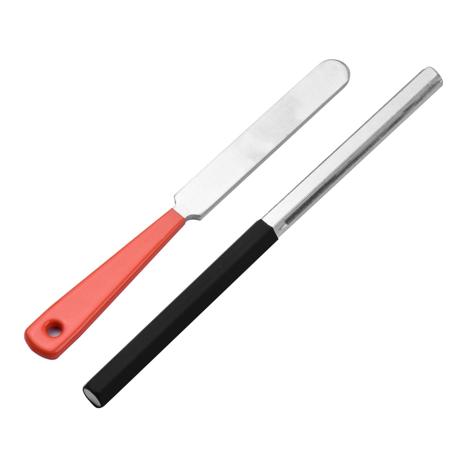 Stainless Steel Guitar Fret Crowning File Set Tool Luthier Repairing Tools for Black and orange