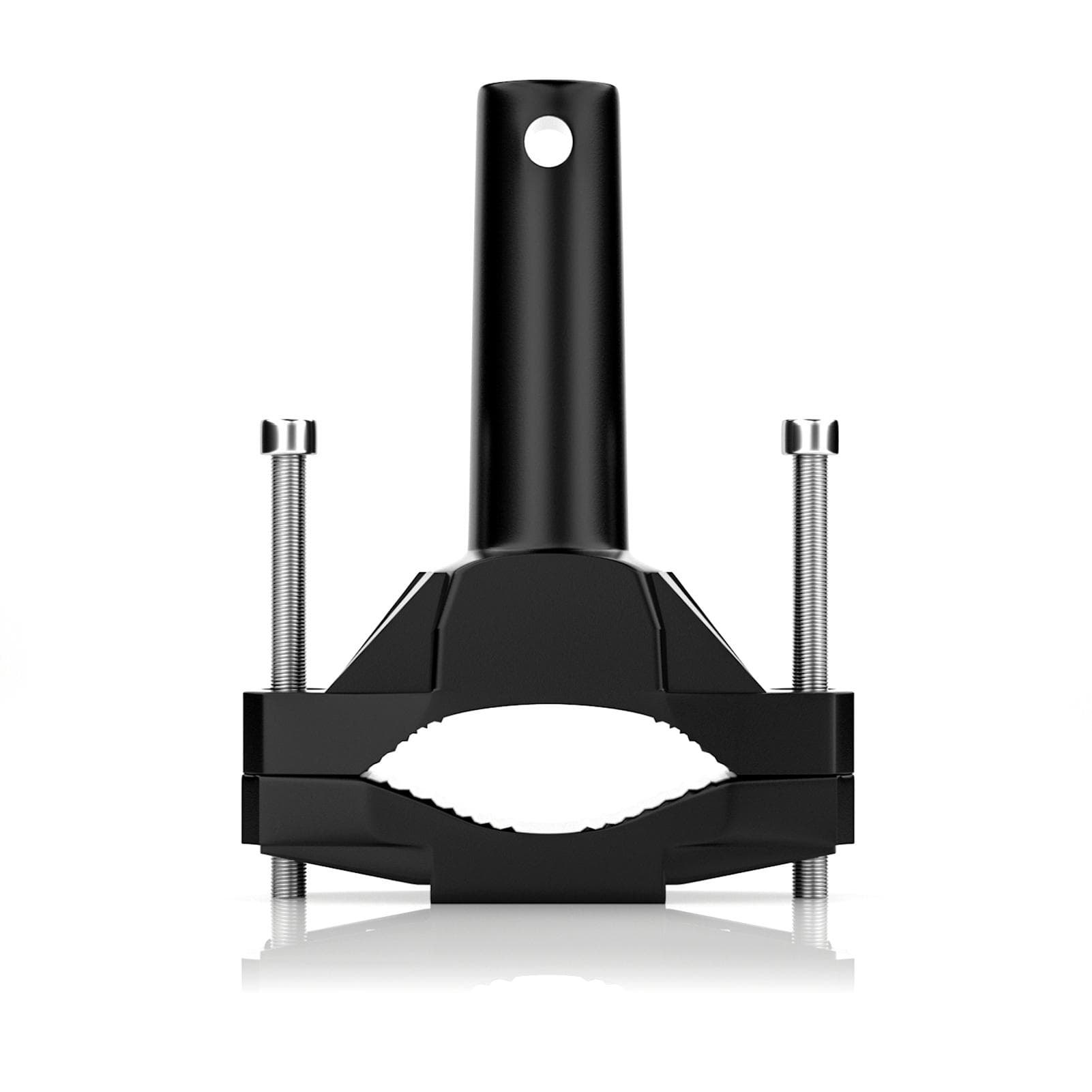 Light Bar Motorcycle Bracket Bicycle Mount Bracket for LED Work Lights Installation Diameter 2-5.5cm black