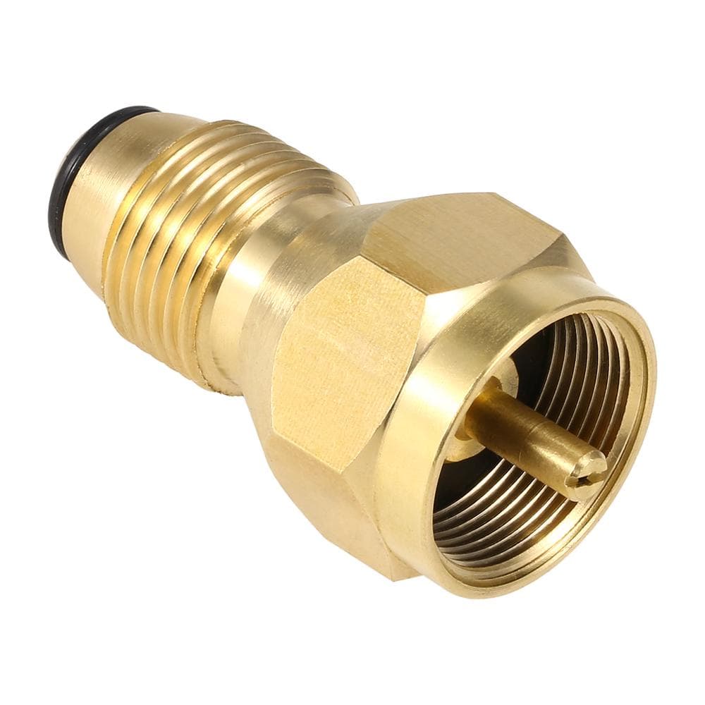 Lixada Safety POL Adapter Propane Refill Adapter Solid Brass Regulator Valve LPG Tank Refiller
