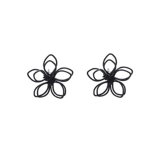 1 Pair Female Earrings Simplicity Dress Up Elegant Charming Jewelry Gift Women Stud Earrings Jewelry Accessories black