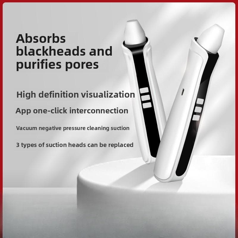 Electric Visual Blackhead Suction Beauty Instrument Facial Outlet Pore Cleaning Acne Small Bubble Nose Aspirator black