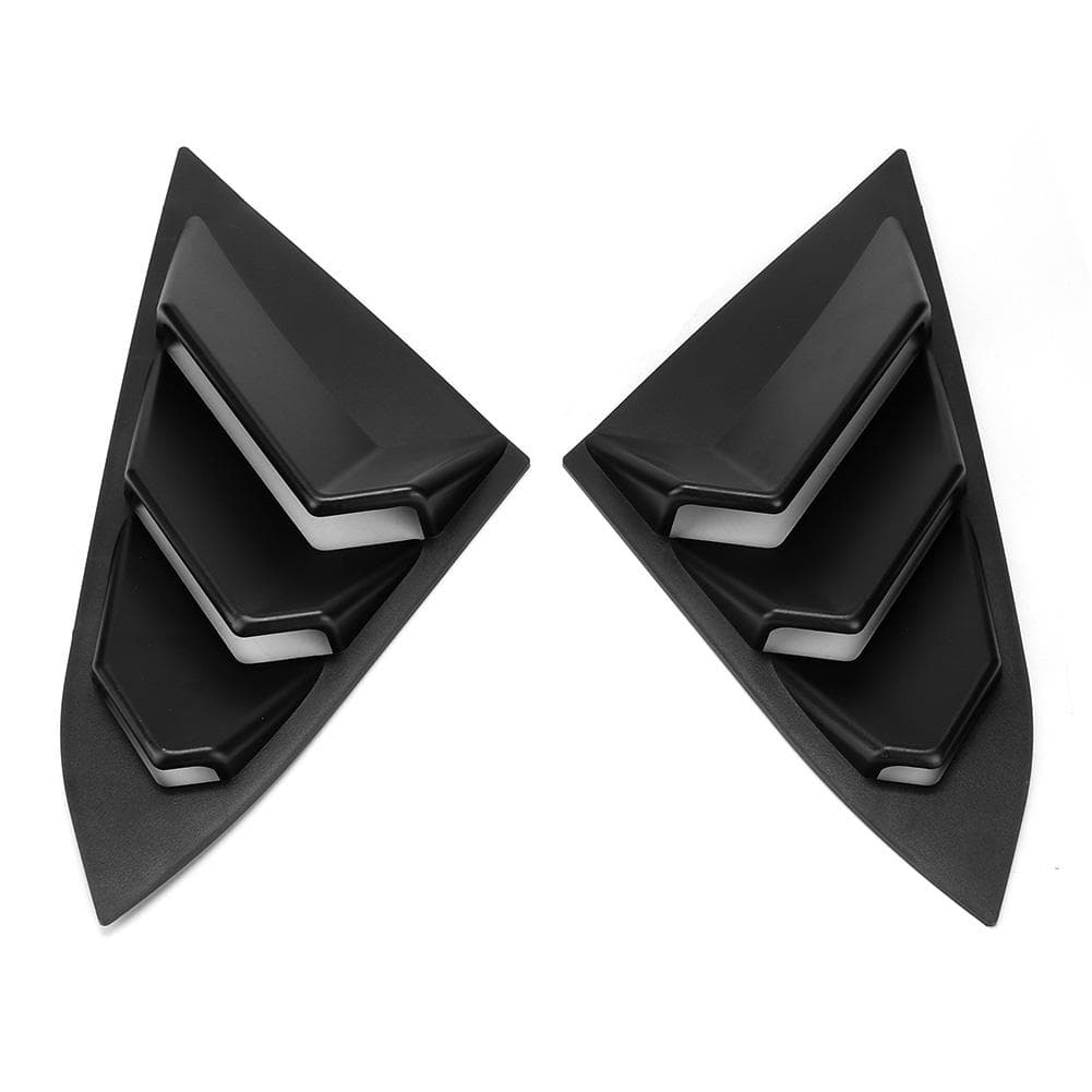 2pcs Rear Window Quarter Side Vent Window Louvers Scoop Cover Fit for Honda Civic 20162019