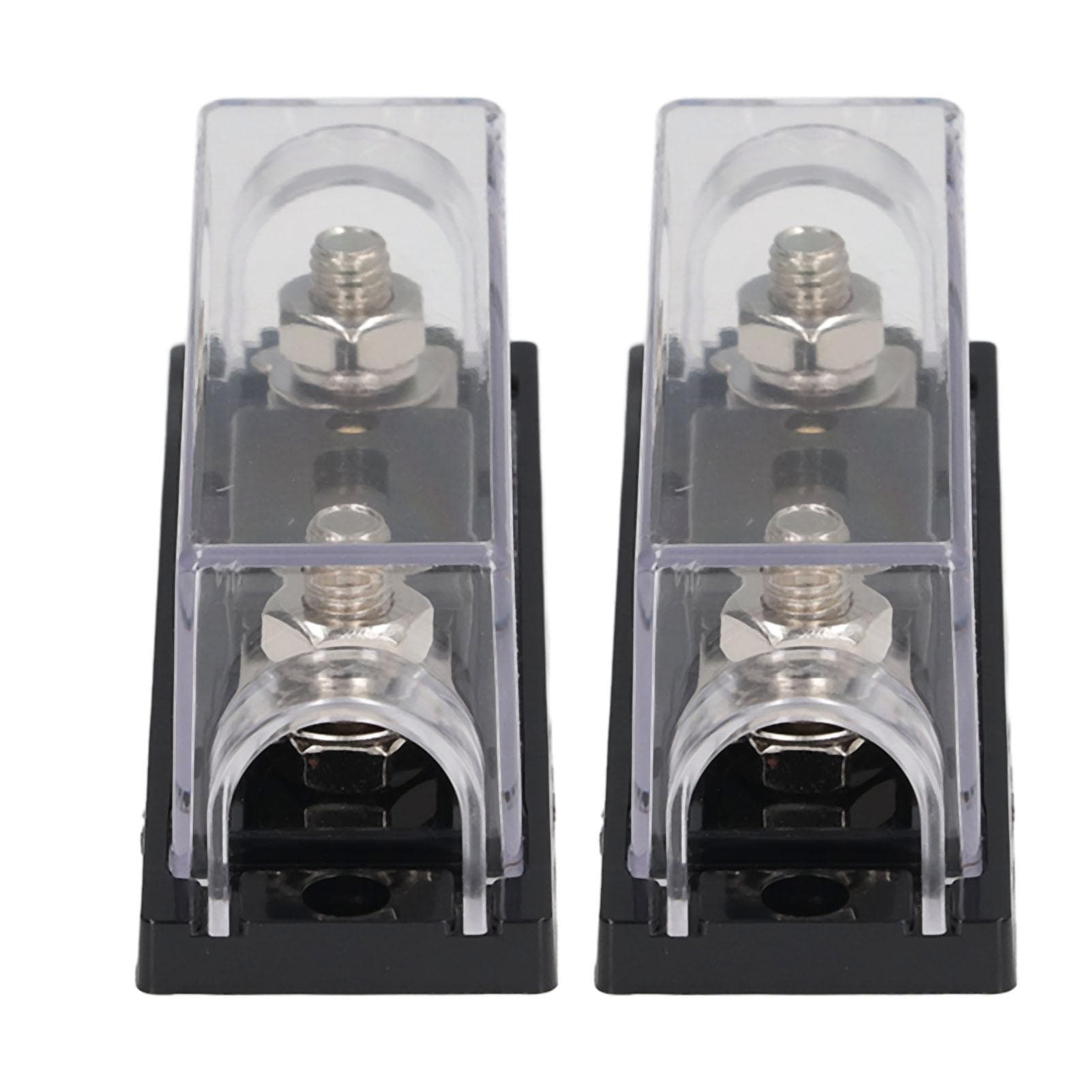 2PCS 200A 48V Fuse Holders with 4PCS Terminals 4 PCS Heat Shrinkable Tubes for Car Audio Truck RV