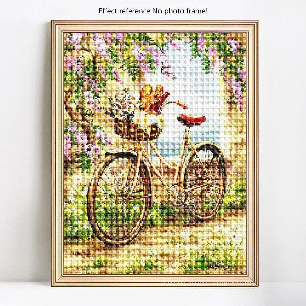 5D Diamond Painting Scenic Full Round Embroidery Sale Chair And Flower Picture Rhinestone Diamond 20X30