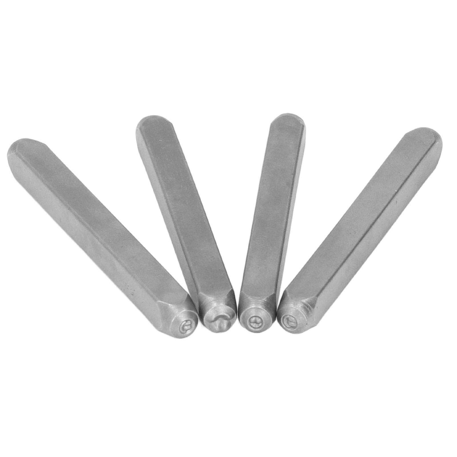 4Pcs Metal Stamping Premium Metal High Hardness Wear Resistant Durable Metal Design Stamps for