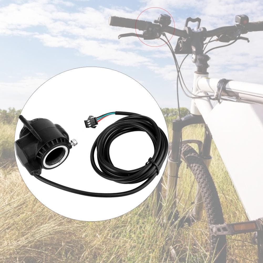 Speed Control 3 Wires Thumb Throttle on 22.5mm Handle for Electric Bike Scooter Right