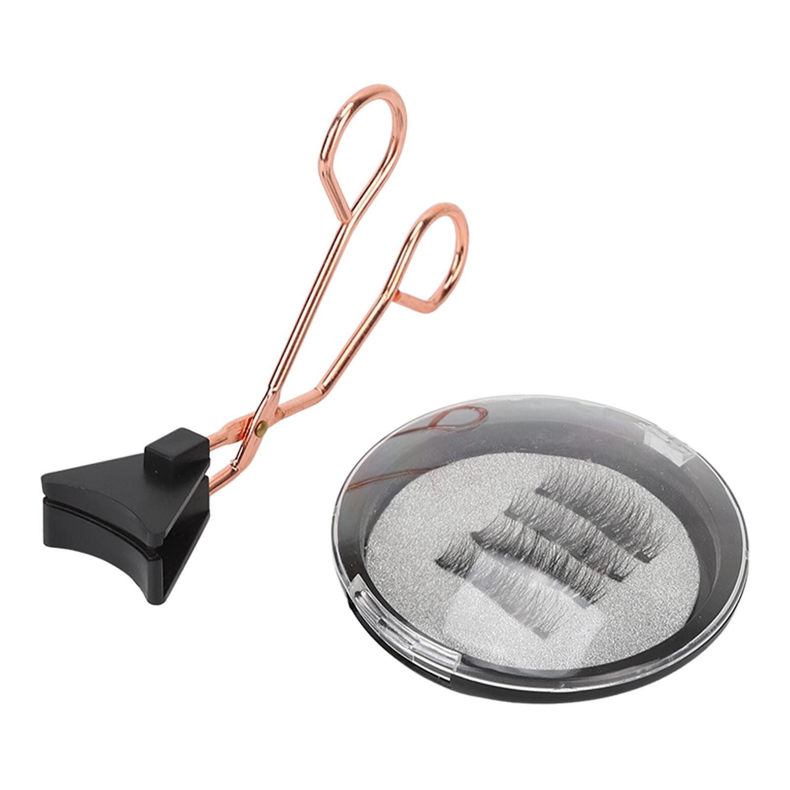 4pcs Magnetic Eyelashes Applicator Glue Free Lightweight Sweatproof Fluffy Magnet Eyelashes Clip