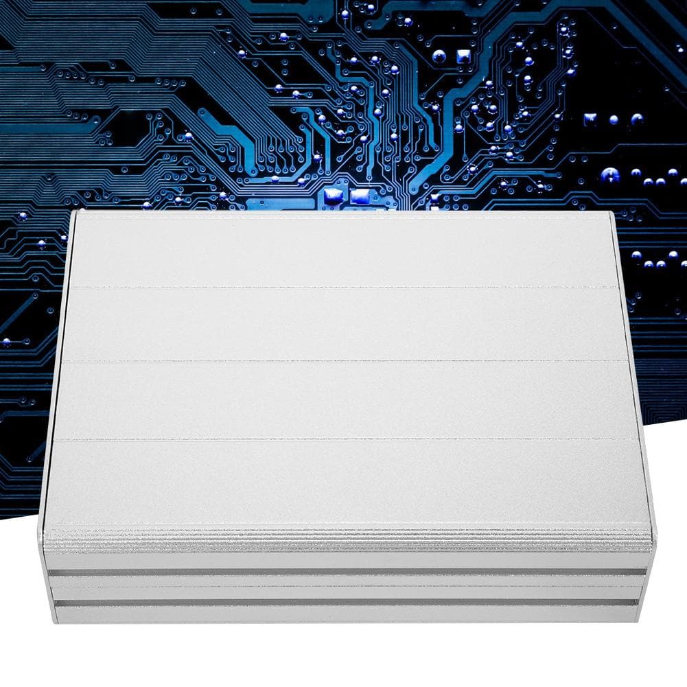 45x122x160mm Aluminum Alloy Project Box Circuit Board Shell Housing Case for Decoder GPS Silver