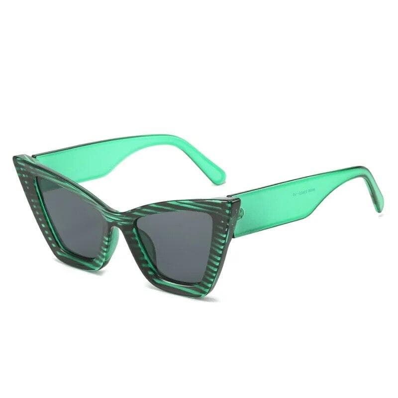 New Large Frame Triangle Cat Eye Sunglasses Fashion Female Personality Cross Border Europe US Trendy