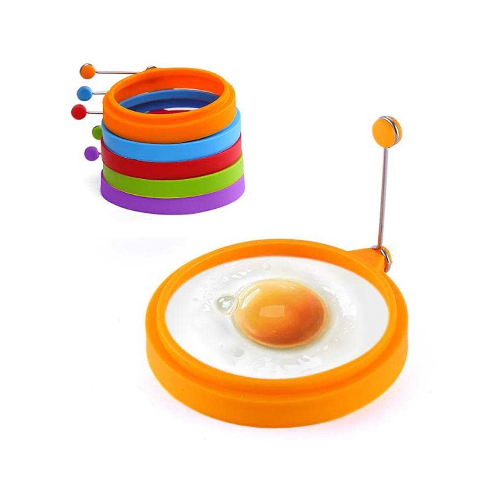 5 PCS Silicone Egg Rings Non Stick Perfect Fried Egg Ring Mold Pancake Breakfast Sandwiches Kitchen L(for 6.5-9kg)