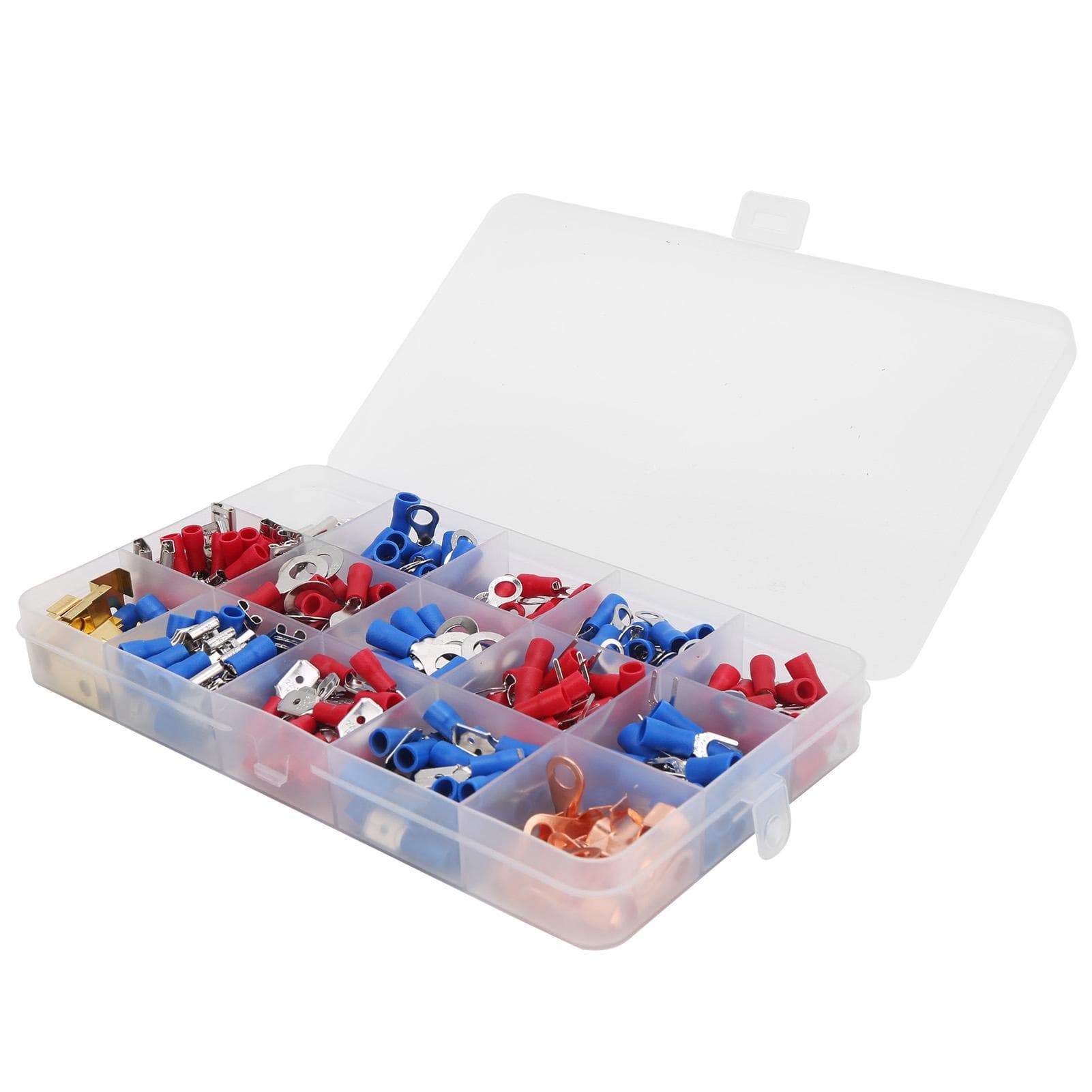 300Pcs Round Pre Insulated Cold Pressed Terminals Electrical Wire Terminal Connector