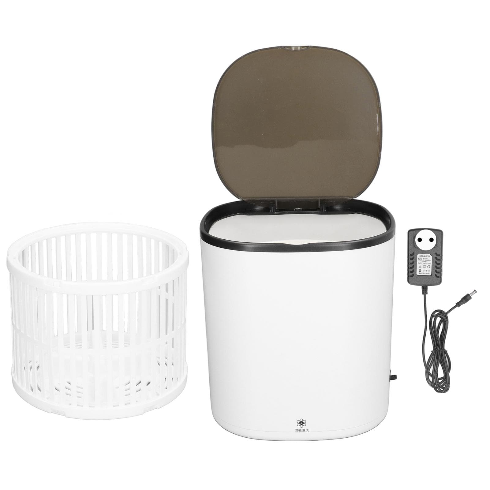 Portable Mini Washing Machine 4.5L Small Turbine Laundry Washer with Spin Drain Basket for Travel