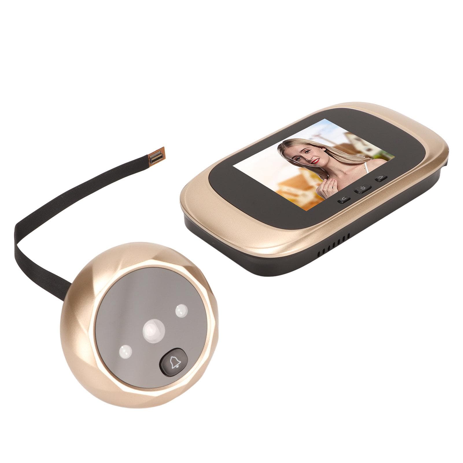 2.8in Home Video Doorbell 90 Degrees Wide Angle IR Night Vision Loop Recording Digital Peephole