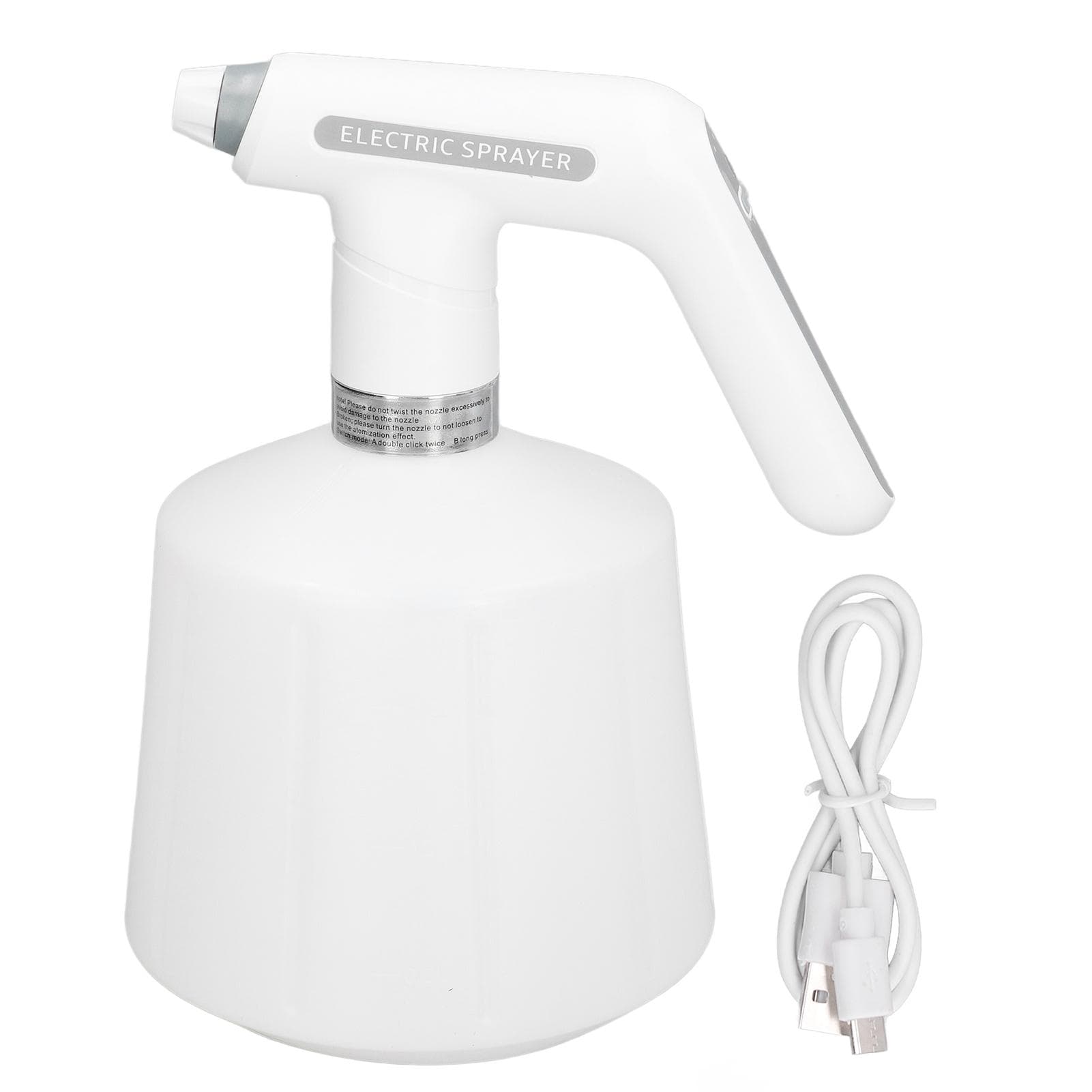 Electric Spray Bottle 2000mah USB Charging ABS and HDPE Rotating Sprinkler Automatic Watering Can