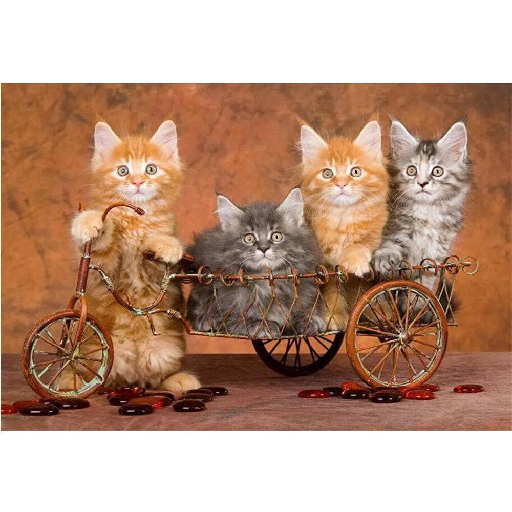 5D Diy Diamond Painting animals cat Diamond Embroidery 40X50CM