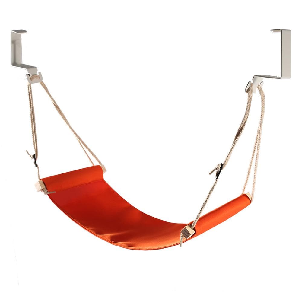 Folding Office Hanging Foot Rest Strap Adjustable Airplane Desk Foot Hammock for Travel