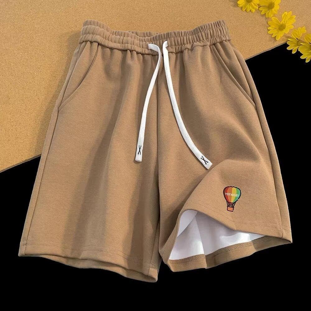 Sports Casual Pants for Couples In Men and Women Summer Thin New Loose and Versatile Five-point Mid-size Pants One size