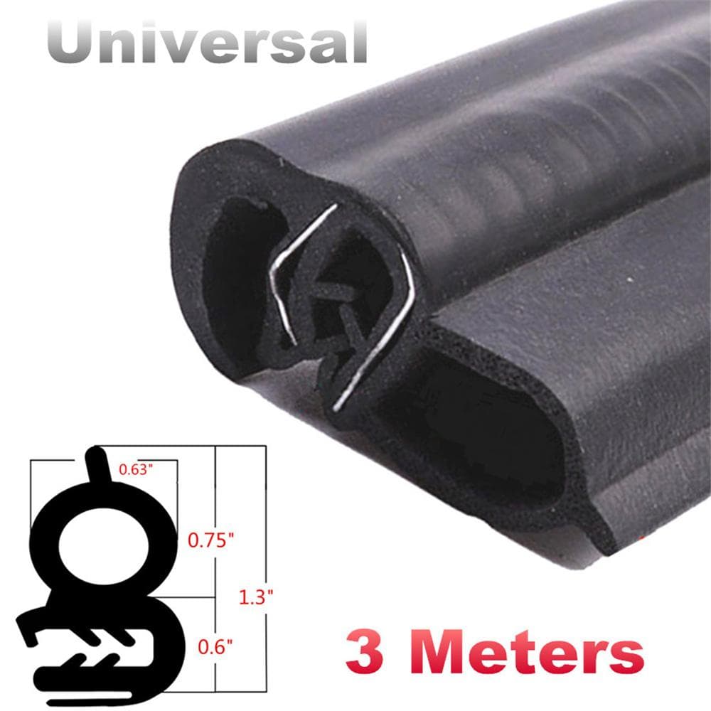 3M Seal Strip Car Door Hood Trunk Trim Edge Moulding steel belt Weatherstrip