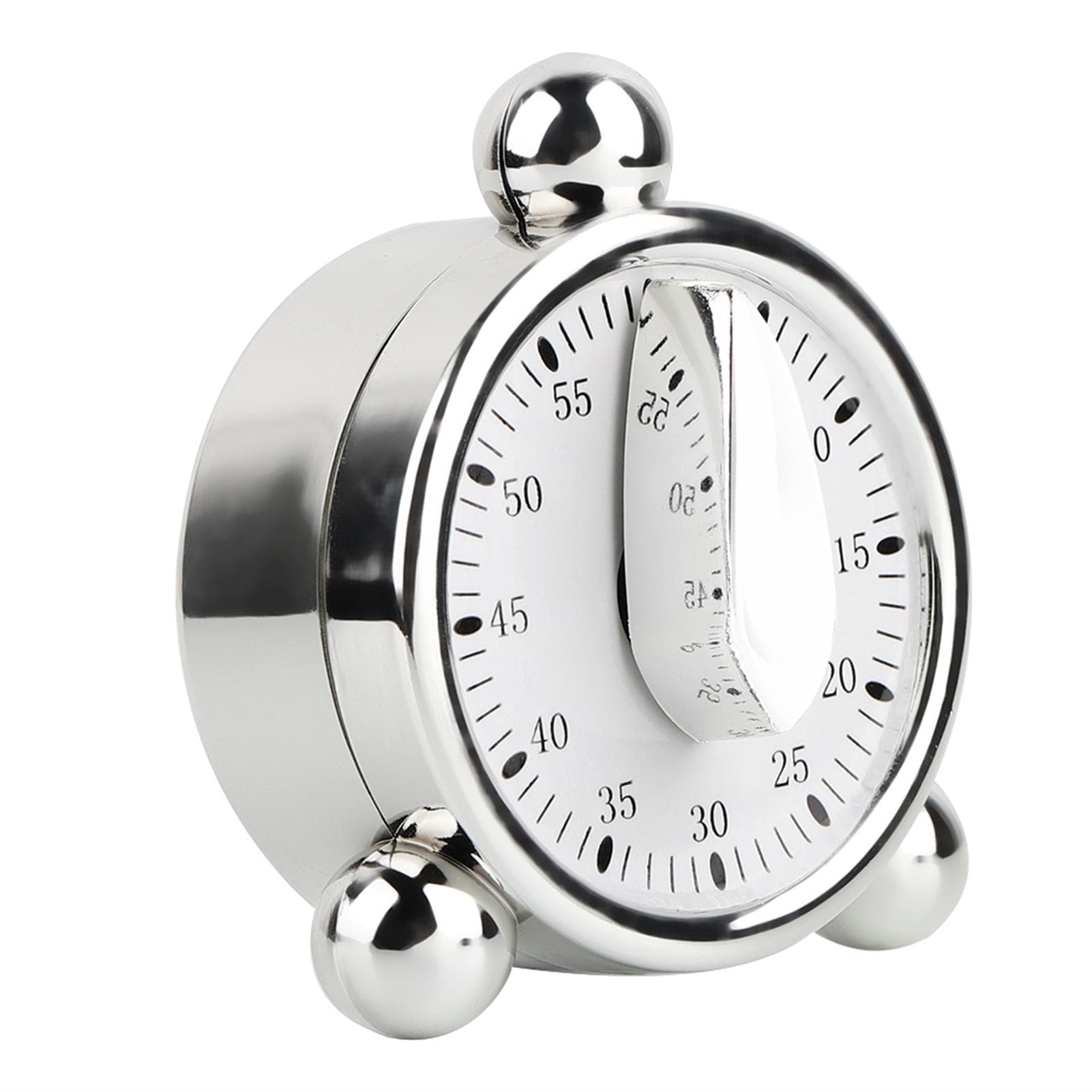 60minutes Kitchen Mechanical Timer Cooking Reminders Alarm Clock white