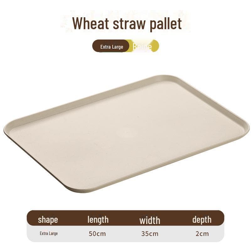 Nordic Rectangular Plastic Tea Tray for Home, Living Room, Restaurant, or Kindergarten Use