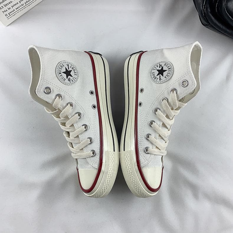High-top Canvas Shoes Women's Spring and Autumn New Student Retro All-match Sneakers 40