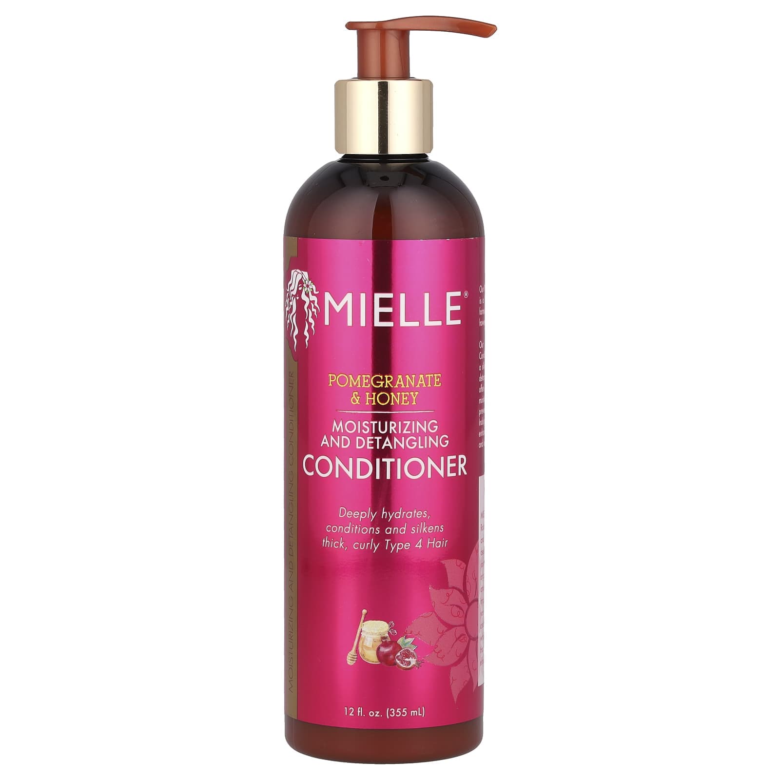 Mielle, Moisturizing and Detangling Conditioner, Pomegranate & Honey, 12 fl oz (355 ml)