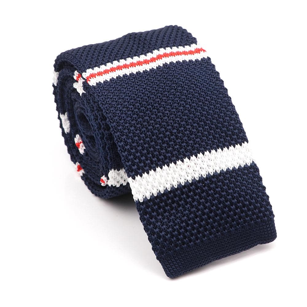 Men's, Solid Color, Knitted Tie, Leisure, Slim Neckties, Wedding, Business,