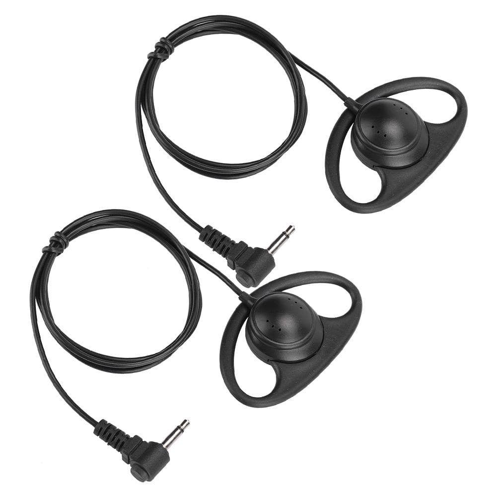 2PCS Mobile Phone 3.5mm Large Loudspeaker Ear Hanging Headset Listen Only Earphone without