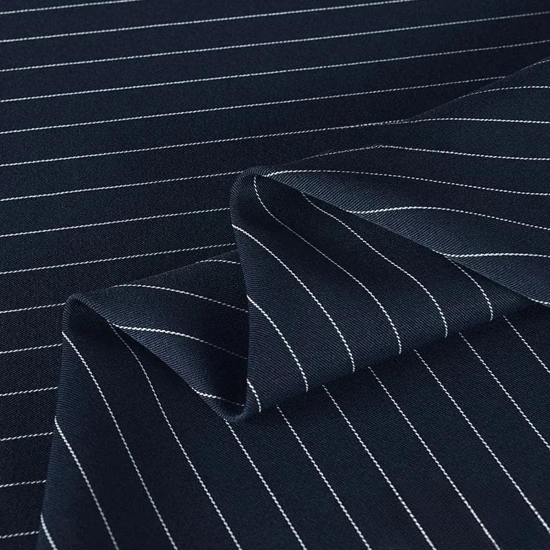 100x150cm Fine Stripe Fabric Spring Summer Fashion Skirts Suits Cloth Apparel Sewing Fabric Polyester Rayon Spandex Material 100x150cm