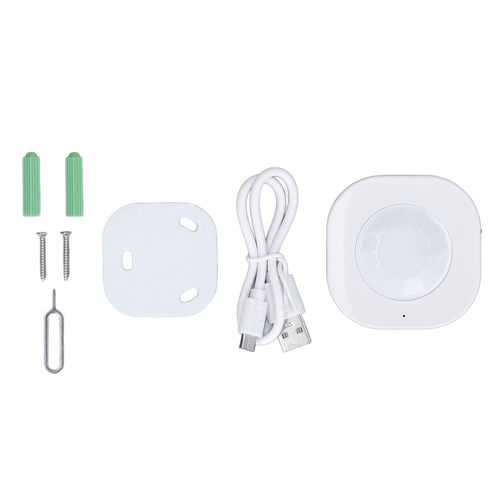 Smart Motion Sensor Square Battery Powered WiFi Infrared Body Sensor with Mobile APP Alarm for Home