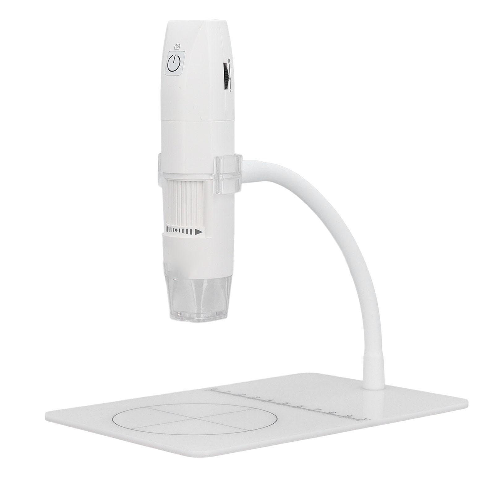 Digital Microscope Handheld USB 1080P HD 1000X 2MP WiFi Digital Microscope with Adjustable Stand white
