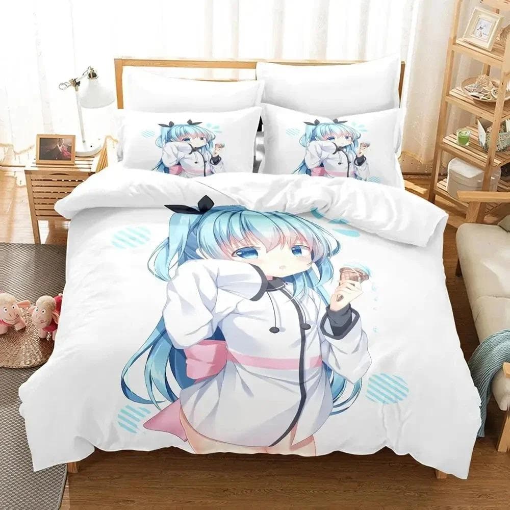 Anime Celestial Method Sora no Metho Bedding Set Duvet Cover Bed Set Quilt Cover Pillowcase Comforter king Queen Size Boys Adult 70x133cm 2pcs