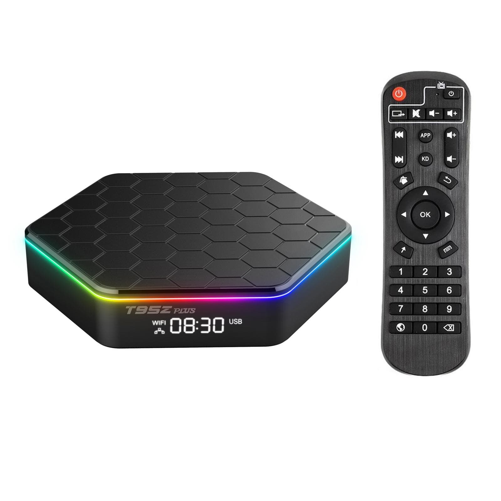 T95Z Plus Android 12.0 Smart TV Box Allwinner H618 Quadcore 4K Media Player 6K Decording H.265 VP9 EU-16G black