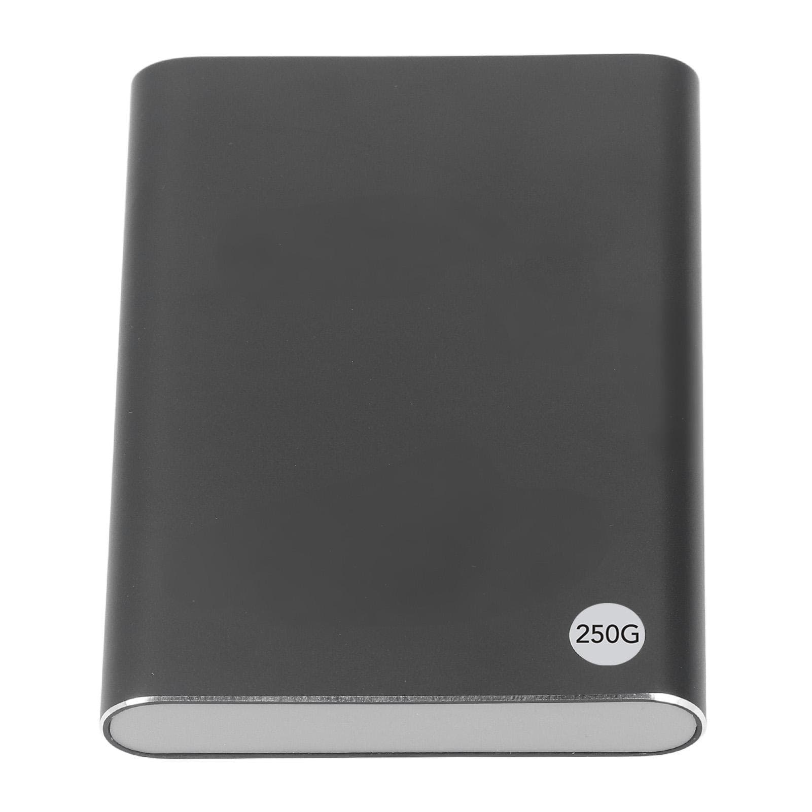 2.5in HDD External Case Type C USB3.1 Up to 10Gbps Ultra Slim Portable External Hard Drive Mobile 250GB black