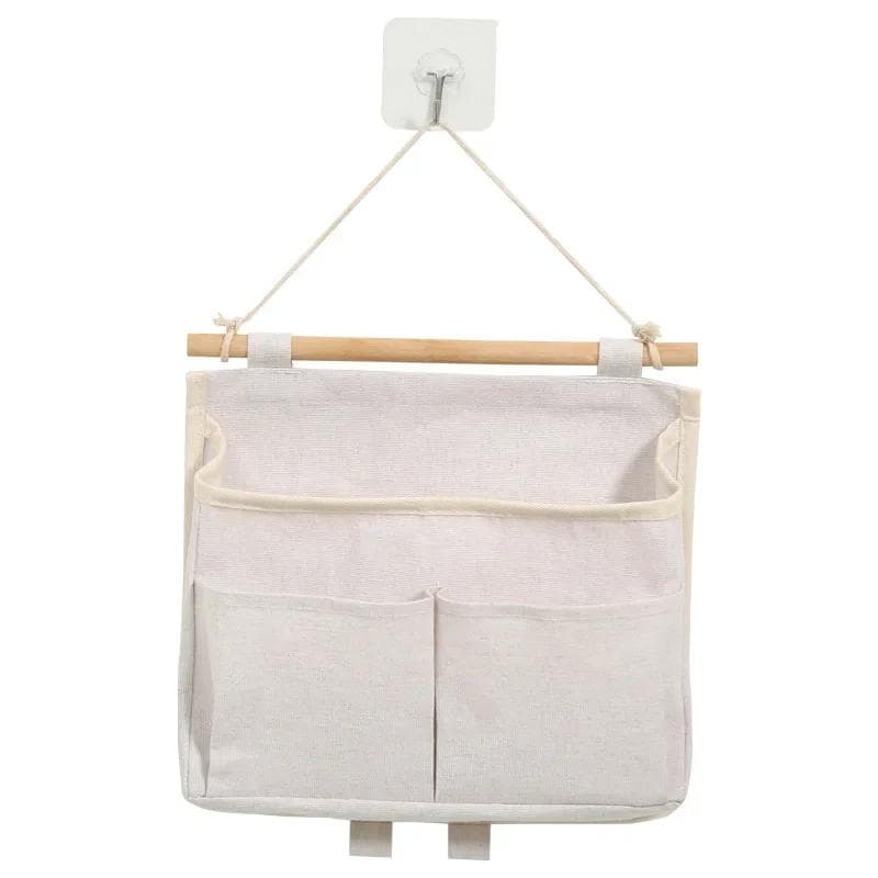Wall Hanging Storage Bag Waterproof Underwear Organizer Wall Door Hanging Sundries Storage Pouches Closet Storage Bag white