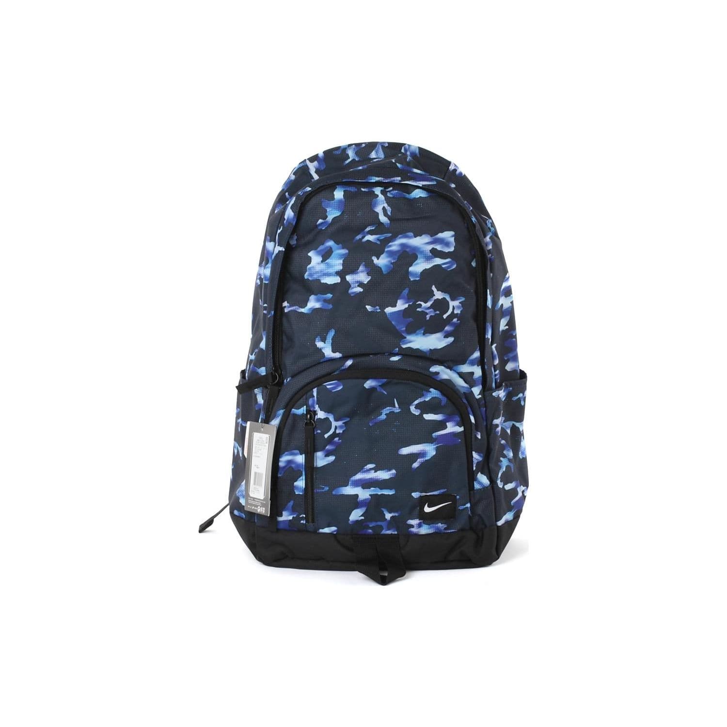 Nike All Access Soleday Casual Sports Large Capacity Polyester Backpack Men backpack Black Blue BA4303-423 Black/Blue