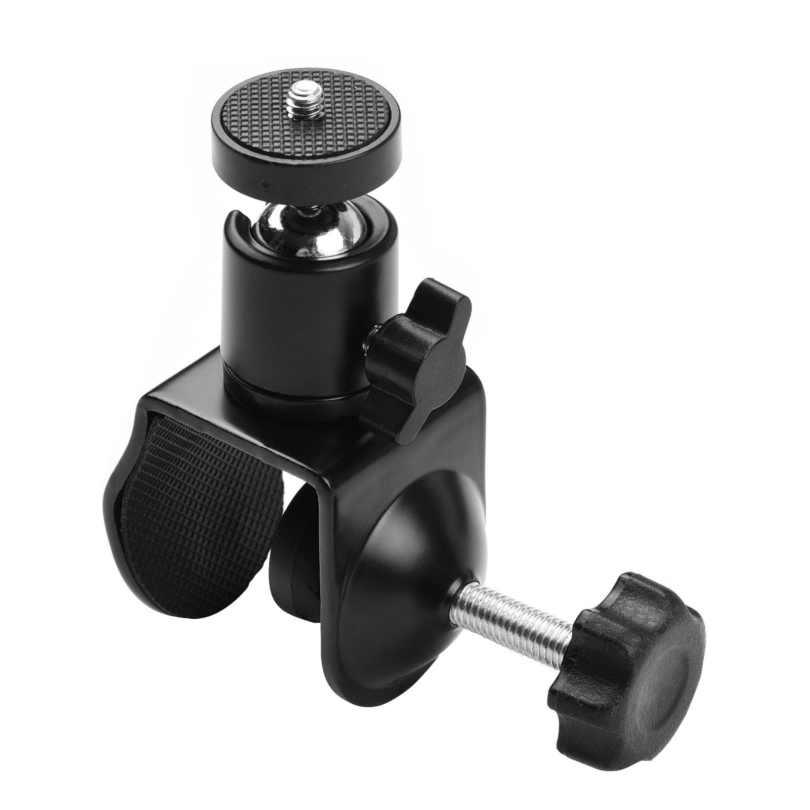 Andoer Super Clamp Mount U-shaped Fixing Clamp with Rotatable Ball Head for LED Light Camera black