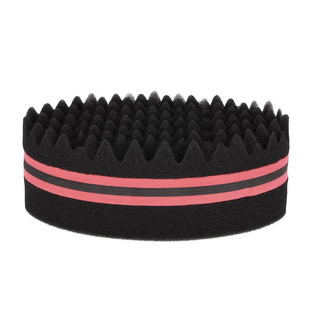 1Pc Oval Brush for Afros Dreadlocks Curl Coil Wave Double-sided Hair Twist Sponge Magic Hair red