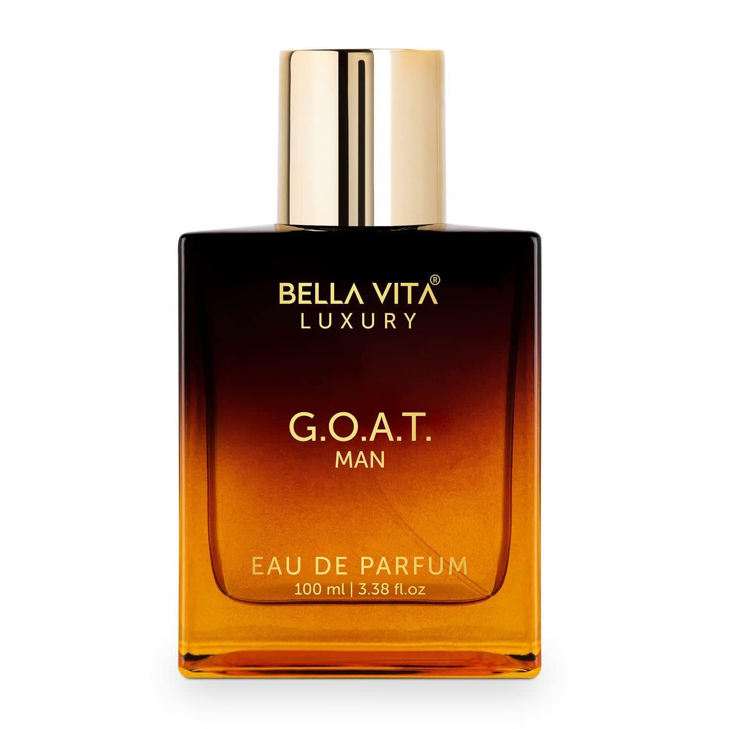 Bella Vita Luxury G.O.A.T Man Eau De Parfum Perfume with Bergamot, Patchouli & Vetiver|Premium, Long Lasting Spicy & Woody Fragrance for Men, 100 ML