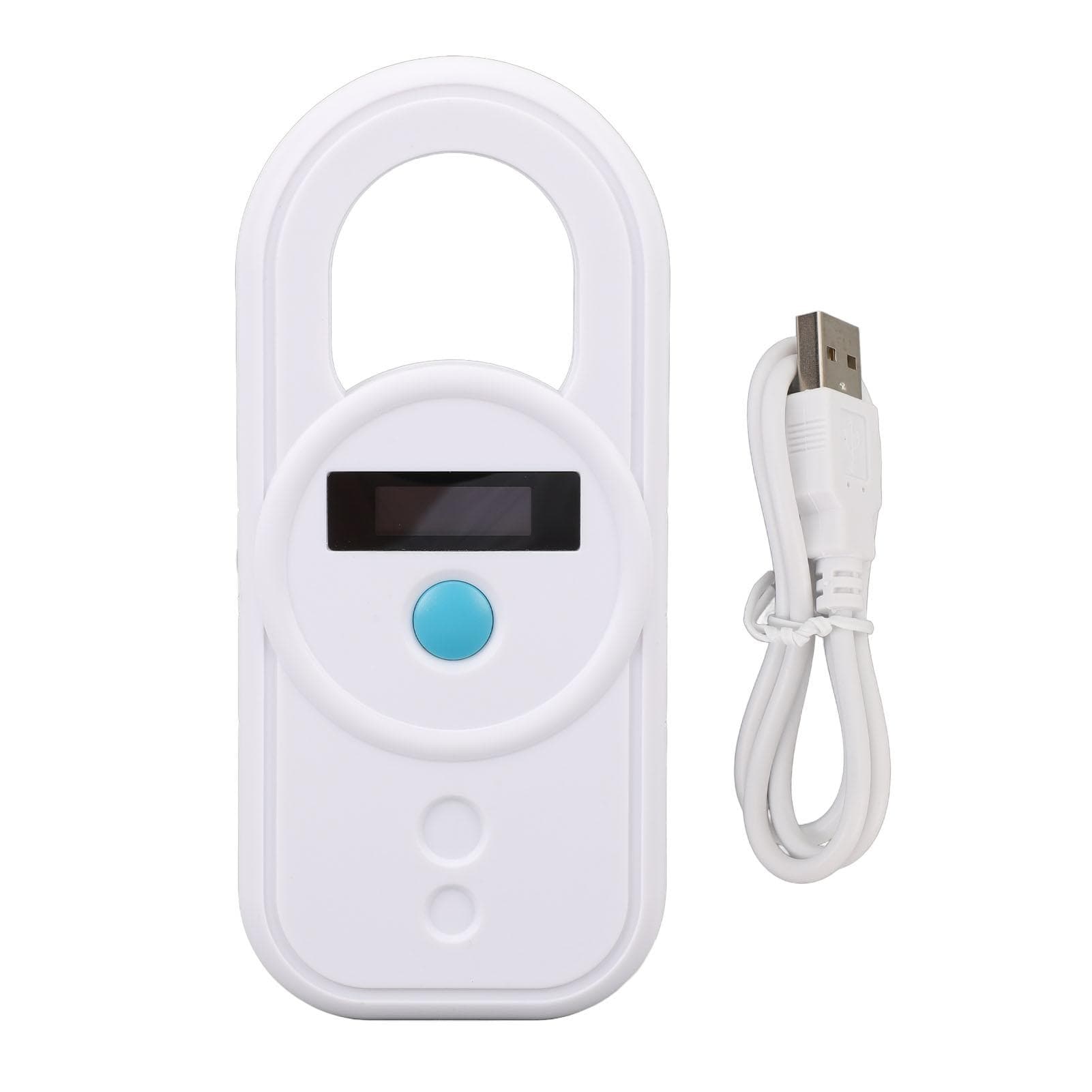 Pet Microchip Reader USB Interface High Sensitivity Portable Rechargeable 128 Information Storage white