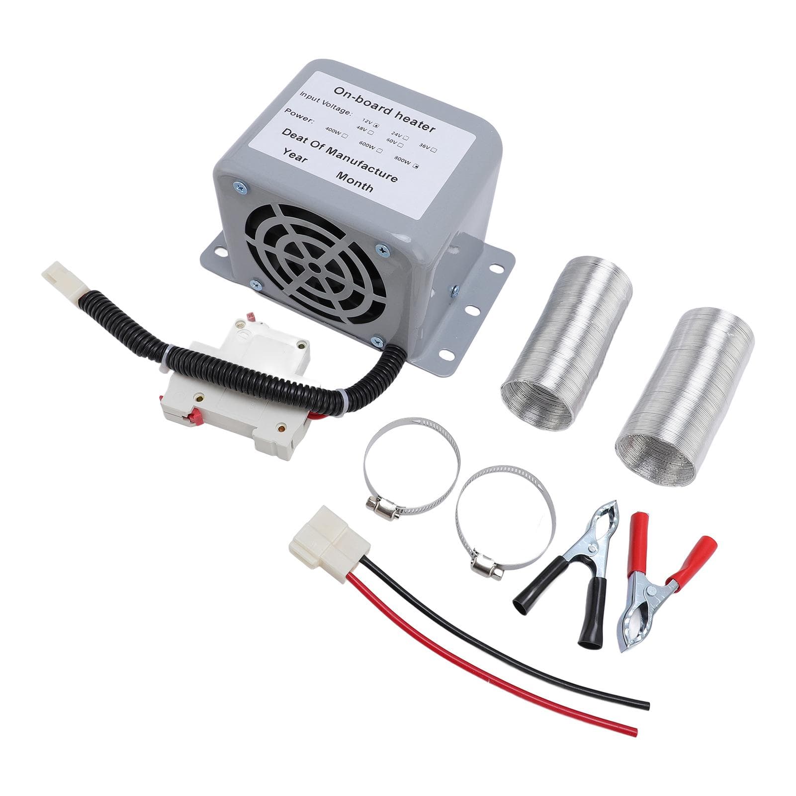 2 Hole Car Heater DC 12V 800W Windshield Defroster Kit Warmer Defogger for Truck Vehicle Taxi