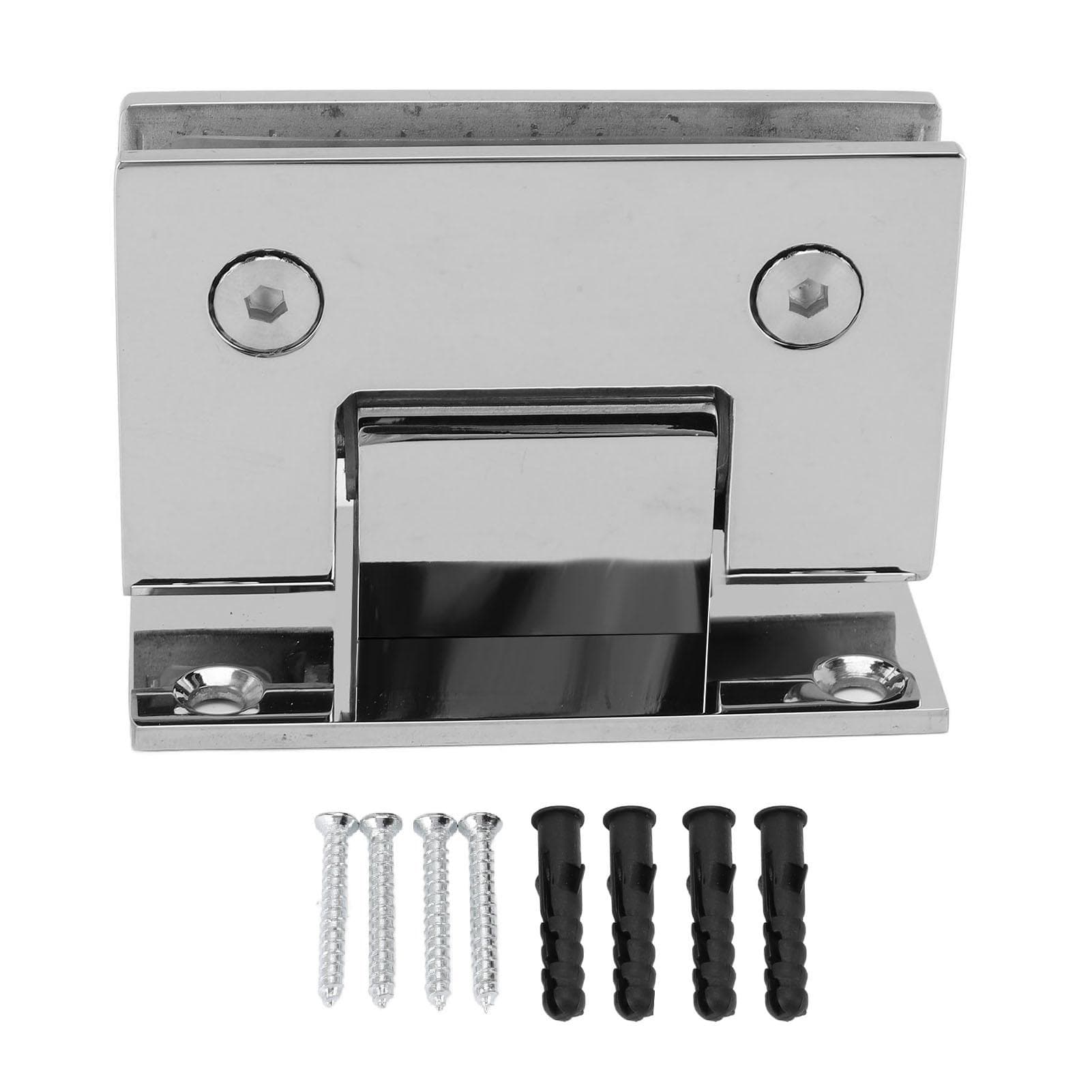 Bathroom Glass Door Hinge 90 Degree Stainless Steel Frameless Glass Door Hinge for 8-12mm Doors