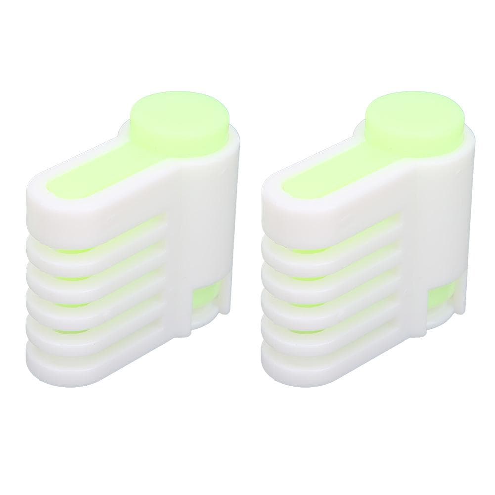 2Pcs MultiFunctional DIY Cake Bread Cutter Slicing Guide Tool Home Kitchen Accessory(Green 52036A )