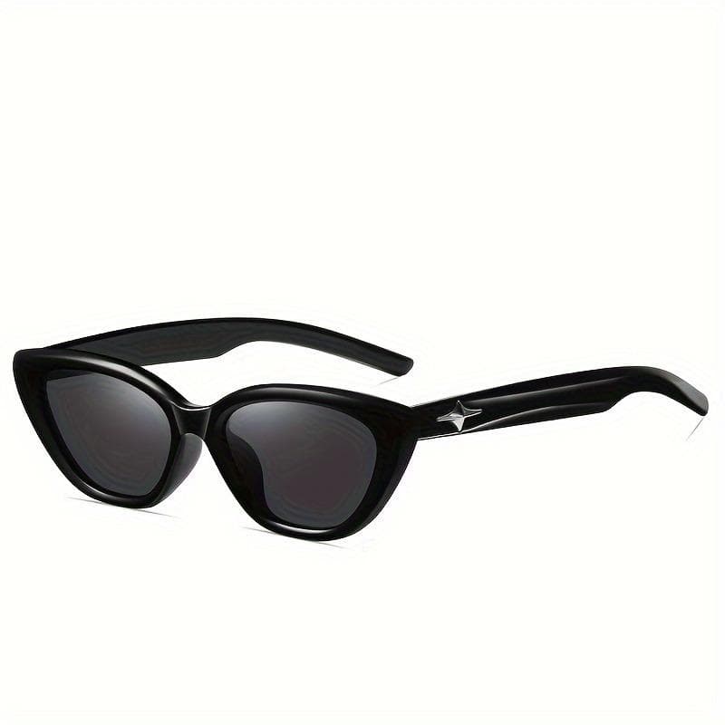 1pc Y2K Cat Eye Glasses Anti Reflective Plastic Frame Star Punk Design Fashion Eyewear Trendy Accessory