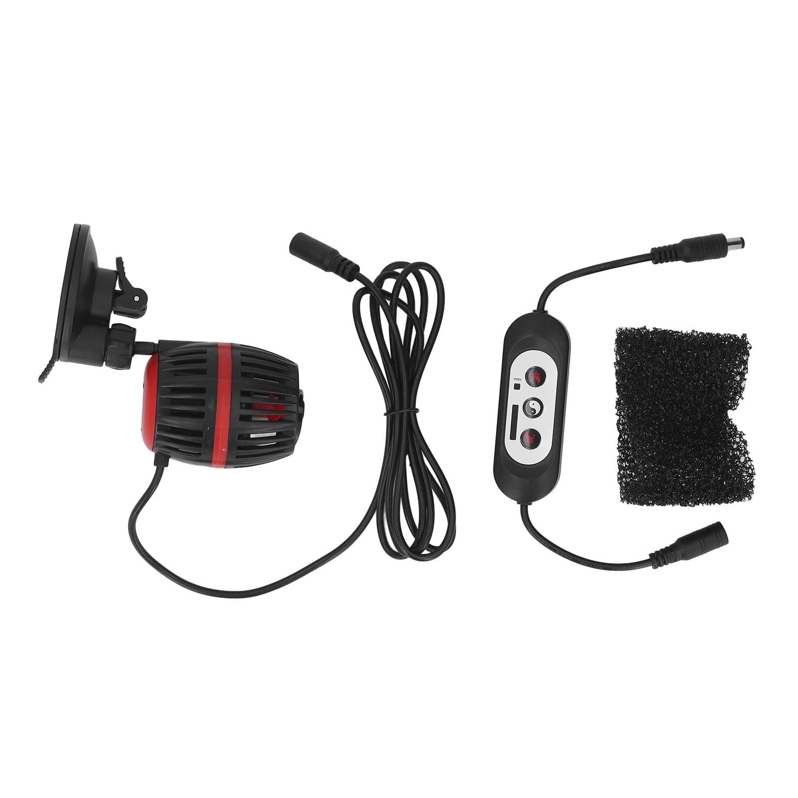 Aquarium Circulation Pump Variable Frequency Quiet Submersible Wave Maker Pump for Fish Tank White black